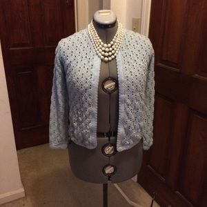 Authentic Vintage 60s Dayne Taylor Blue Cardigan